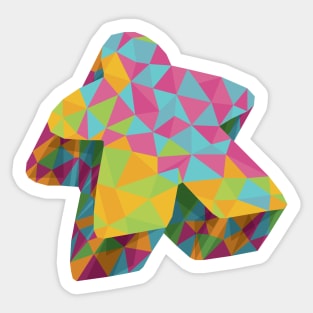 Summer Geo Meeple Sticker